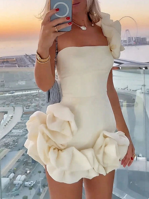 Sheath / Column Party Dresses Glittering Dress Wedding Guest Homecoming Short / Mini