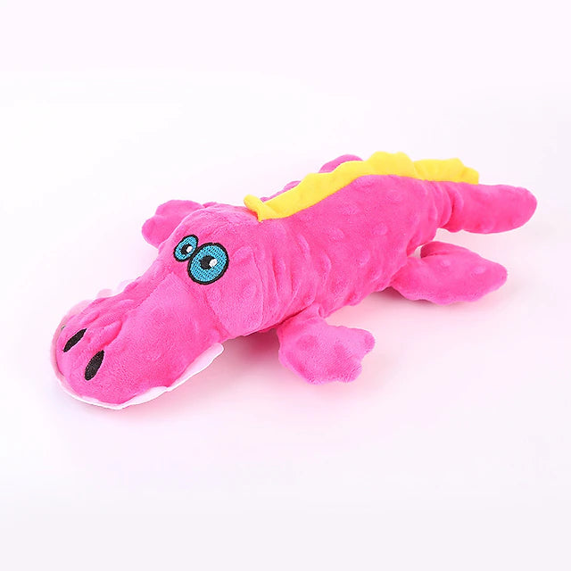 goDog Gators Squeaky Plush Dog Toy Chew Guard Technology