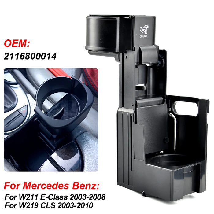 1pc Car Water Cup Holder Center Console Mount Cup Bottle Holder for Mercedes Benz W211 E-Class 2003-2008 Car