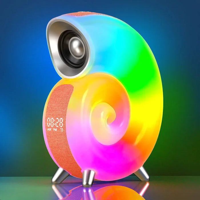 Conch Smart Night Lamp Alarm Clock RGB Colorful Music Light Creative Bluetooth Audio APP Control