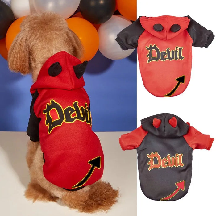 Halloween Decoration Costume COS Makeup Ball Party Pet Clothing Devil Dressing Headgear Prop Teddy