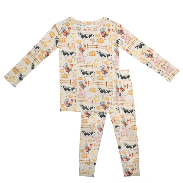 Boys 3D Animal Pajama Set Long Sleeve 3D Print Fall Winter Active Cool Daily Polyester