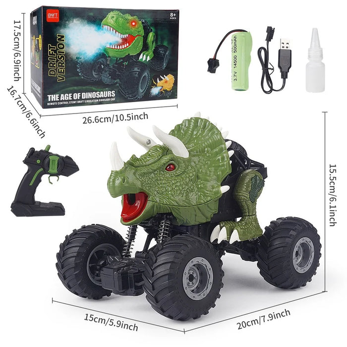 Electric Dinosaur Remote Control Spray Stunt Car Animal Model Off Road Vehicle