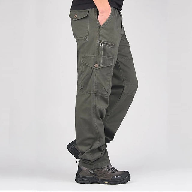 Men's Cargo Pants Cargo Trousers Trousers Work Pants Elastic Waist Multi Pocket