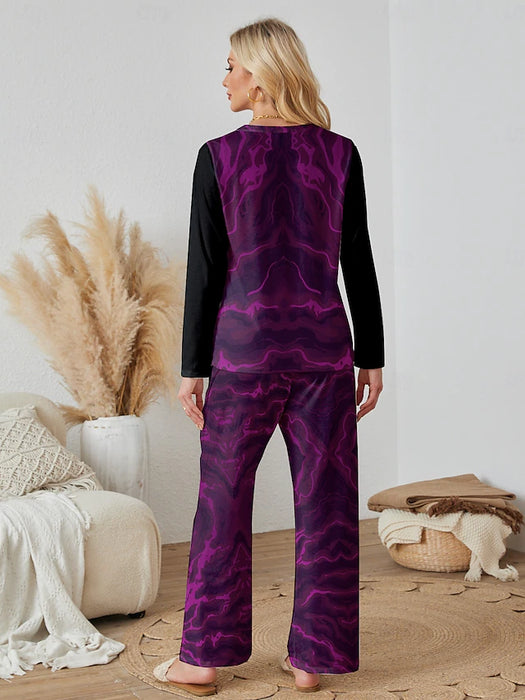 Women's Pajama Set 2 Pieces Halloween Casual Comfort Home