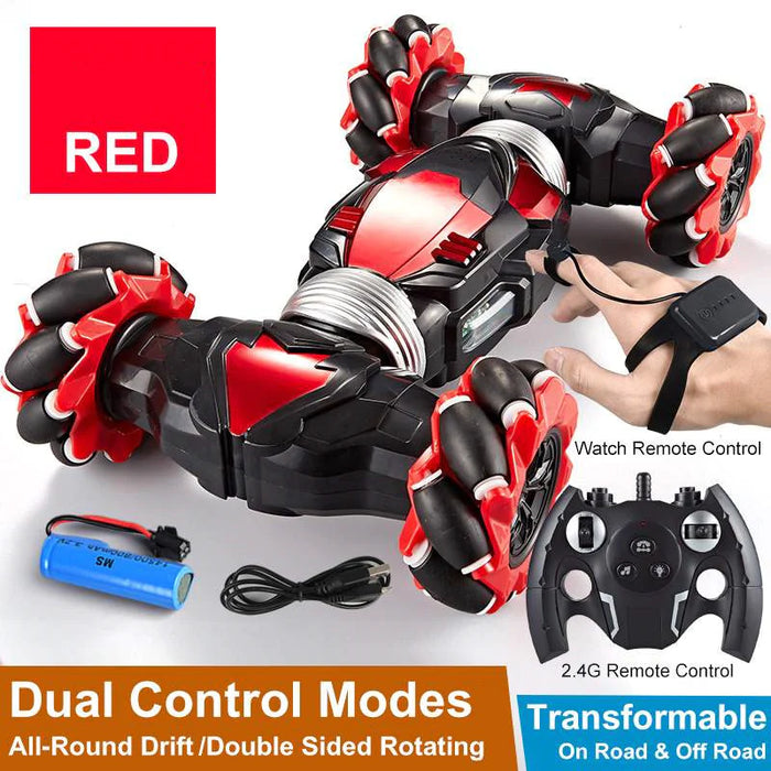 2.4g Remote Control Car Gesture Sensing Explosion Drift Cross Wheel Twist Car Light Music Stunt Toy Car