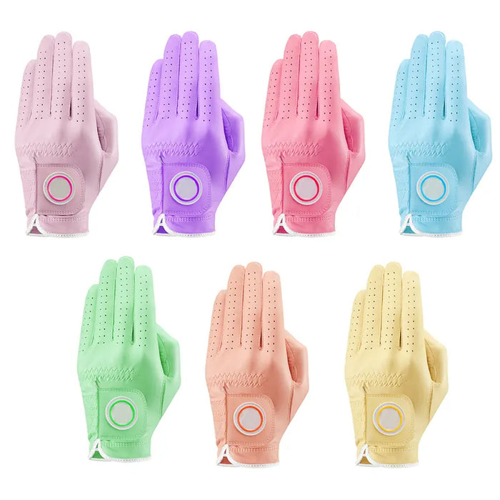 Golf Glove Golf Full Finger Gloves Women's Anti-Slip UV Sun Protection