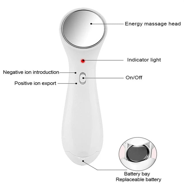 Portable Hot Cold Electric Eye Massage Ion Device Dark Circle Puffiness