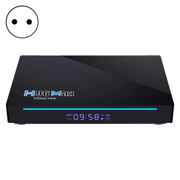 Smart TV Box H96 MAX RK3566 Quad Core Android 11.0 8GB RAM 128GB ROM 1080p 8K with Dual Wi-Fi 2.4G/5.0G