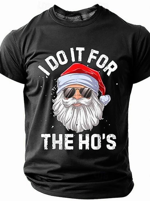 Christmas Men's Funny Christmas 3D T-shirts Santa Claus Fashion Athleisure 3D Print