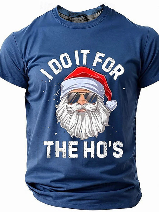 Christmas Men's Funny Christmas 3D T-shirts Santa Claus Fashion Athleisure 3D Print