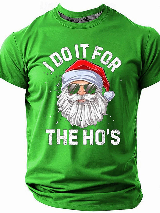 Christmas Men's Funny Christmas 3D T-shirts Santa Claus Fashion Athleisure 3D Print