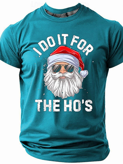 Christmas Men's Funny Christmas 3D T-shirts Santa Claus Fashion Athleisure 3D Print