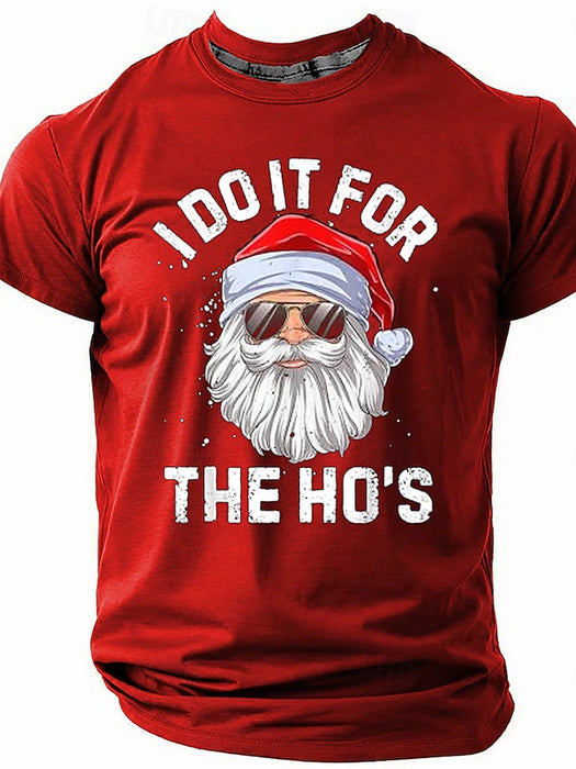 Christmas Men's Funny Christmas 3D T-shirts Santa Claus Fashion Athleisure 3D Print