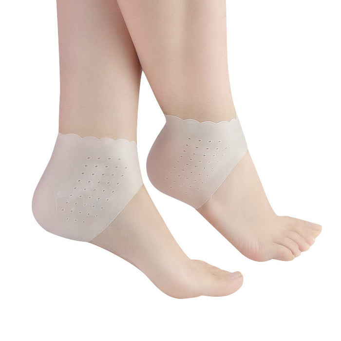 2Pcs/pair Feet Care Socks Silicone Moisturizing Gel Heel Socks Foot Skin Care