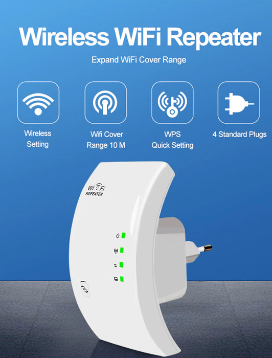 WiFi Extender Signal Booster Up to 2640sq.