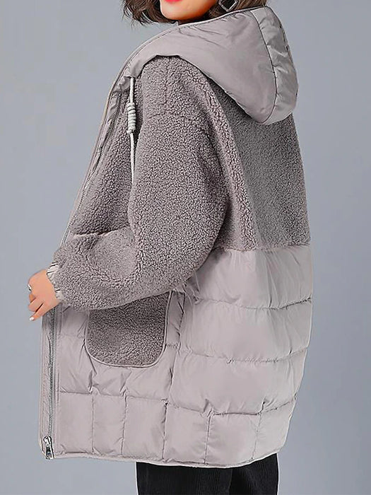 Women's Parka Mid-Length Puffer Coat Winter Coat Thermal Warm Heated Coat