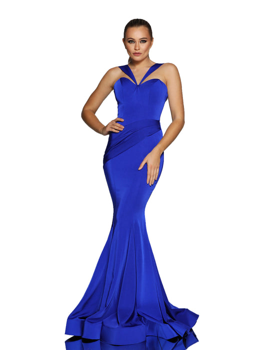 Mermaid / Trumpet Minimalist Elegant Engagement Formal Evening Birthday Dress