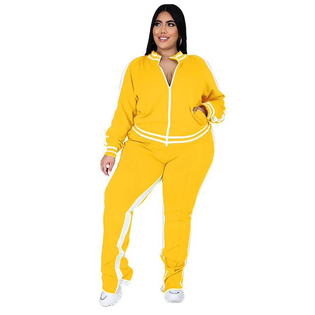 Women's Tracksuit Sweatsuit 2 Piece Athletic Winter Long Sleeve Thermal Warm