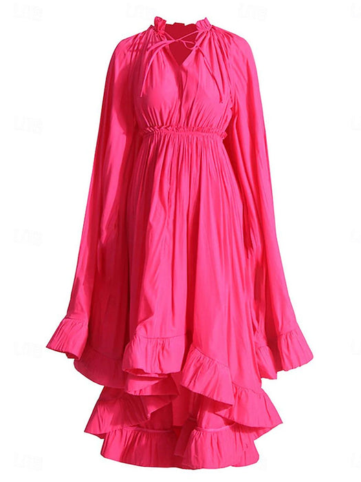 Women's Casual Dress Swing Dress A Line Dress Long Dress Maxi Dress Ruffle Plus High Low Street Date Elegant Vintage