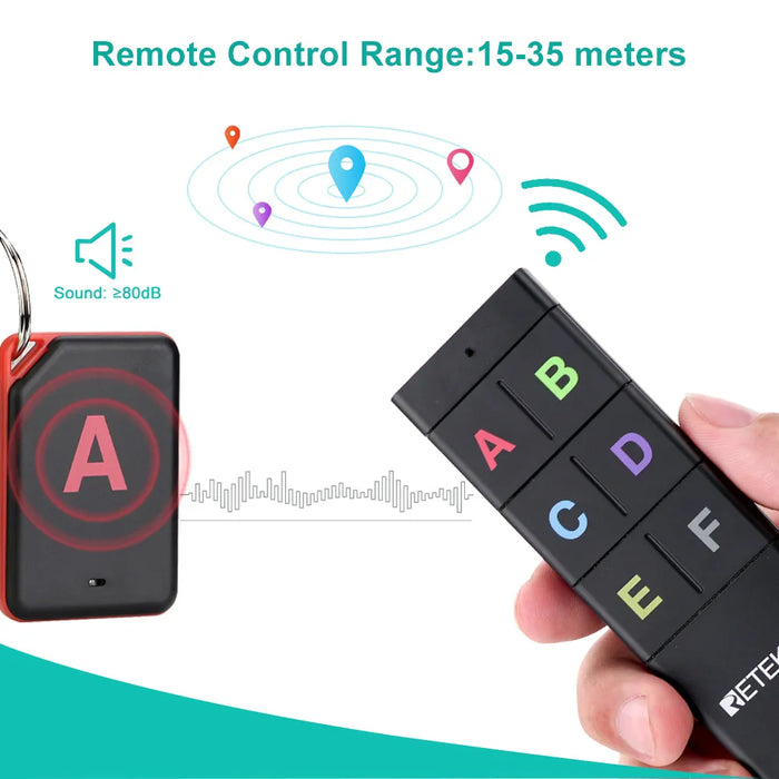 TH104 Wireless Key Finder RF Key Locator Pet Tracker Wallet Tracker Remote Control