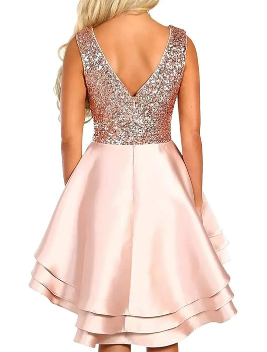 A-Line WE Party Dress Homecoming Cocktail Party Asymmetrical Sleeveless