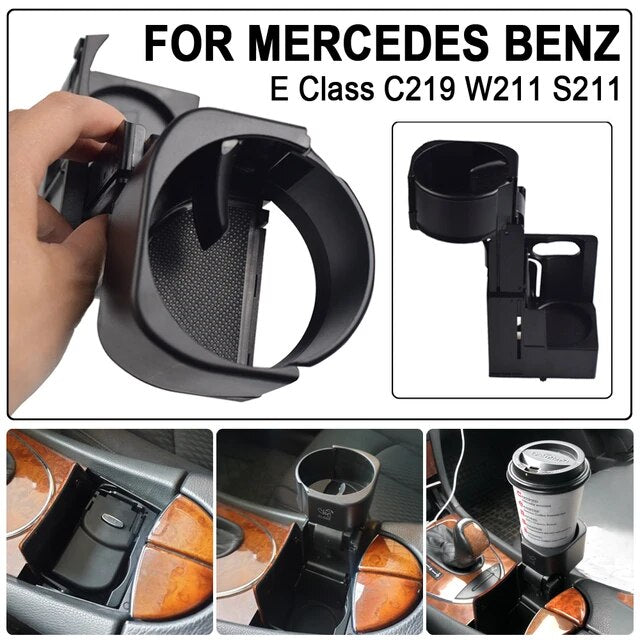 1pc Car Water Cup Holder Center Console Mount Cup Bottle Holder for Mercedes Benz W211 E-Class 2003-2008 Car