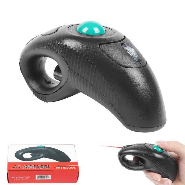 Wireless Trackball Mouse Optical Pointer Handheld Air Laser Mouse Trackball Left Hand Right