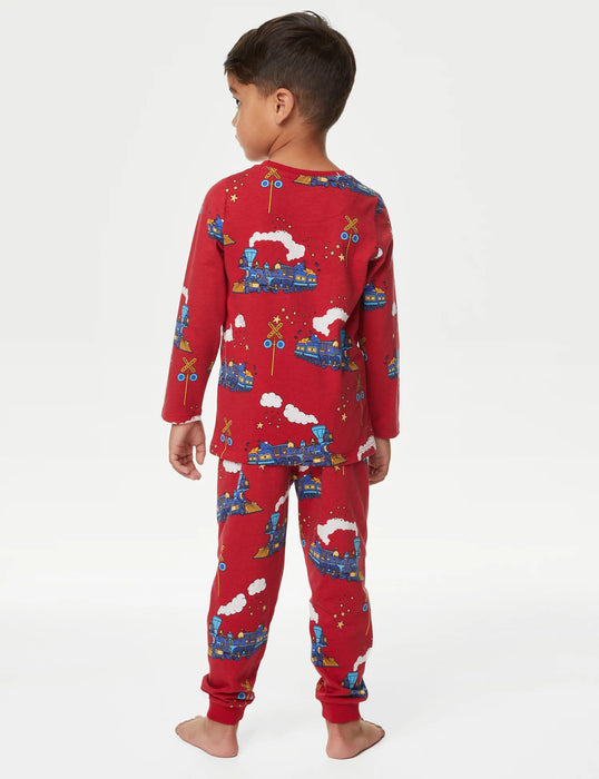 Boys 3D Car Pajama Set Long Sleeve 3D Print Fall Winter Active Cool Daily Polyester Kids 3-12 Years
