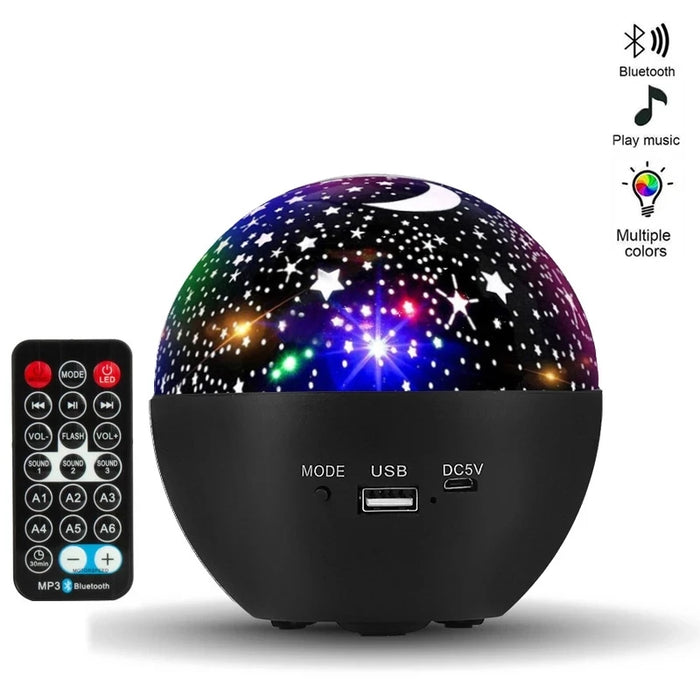 LED Starry Night Light Remote Controlled Music Disco Light Party Colorful Atmosphere Lamp Stage