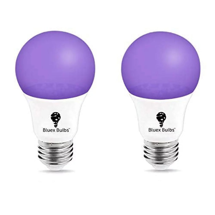 UV Purple Light Bulb 385-400nm 9W Plastic Wrapped Aluminum Screw Mouth Halloween Party
