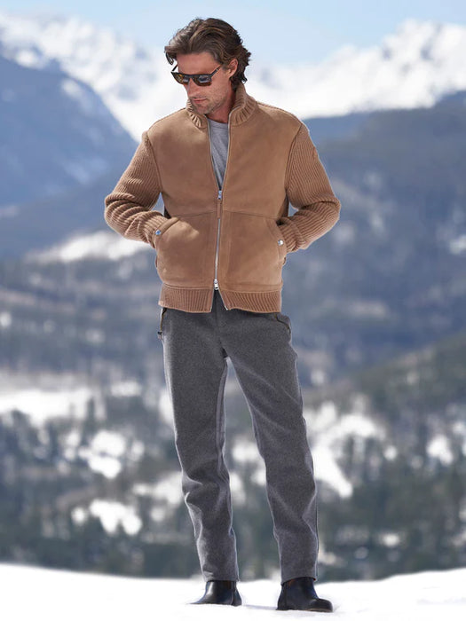 Men's Cardigan Sweater Zip Sweater Sweater Jacket Ribbed Knit Regular Zipper Knitted Plain Stand Collar