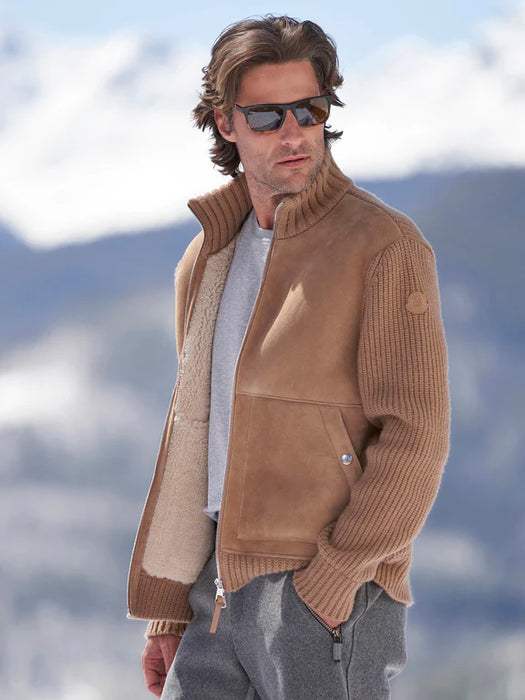 Men's Cardigan Sweater Zip Sweater Sweater Jacket Ribbed Knit Regular Zipper Knitted Plain Stand Collar