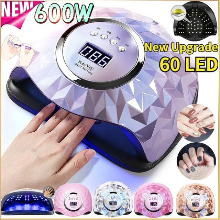 New Upgrade High Quality UV Nail Dryer Lamp with Automatic Sensor 60 UV LED Light for All Gels