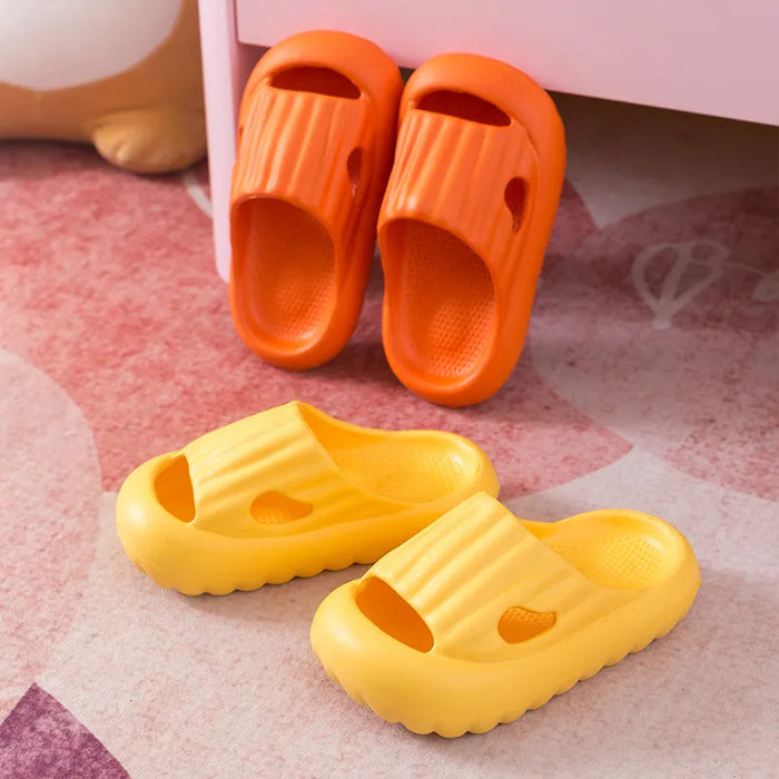 Boys Girls' Slippers & Flip-Flops Daily Casual PVC Shock Absorption Fast Dry Breathability