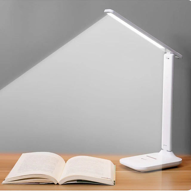 Foldable led small desk lamp with usb charging eye protection smart for learning bedroom and students
