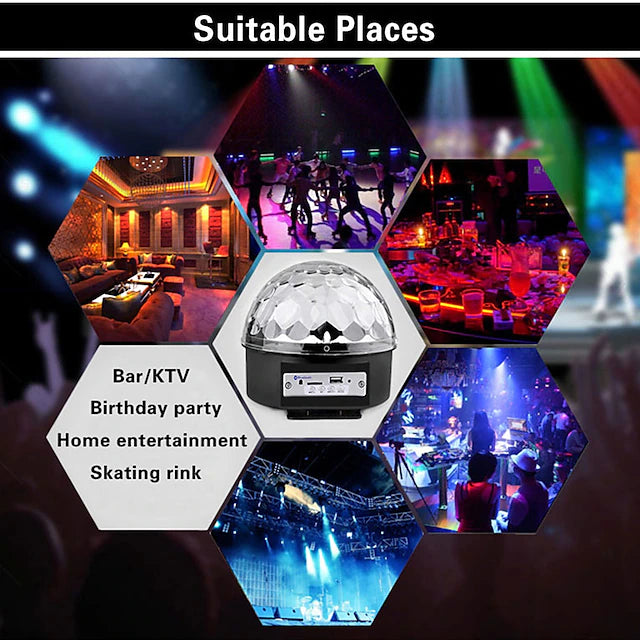 Stage Lamp Led Disco Light 9 Colors Laser DJ Party Projector Light Bluetooth