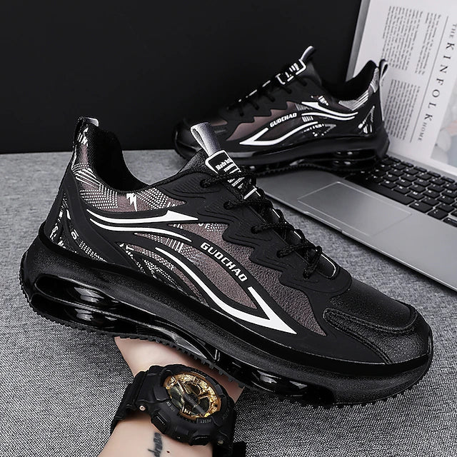 Men's Sneakers Comfort Shoes Running Walking Sporty Athletic PU