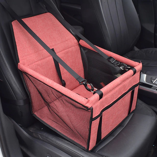 dog car seat, portable pet dog booster car seat breathable travel pet car seat