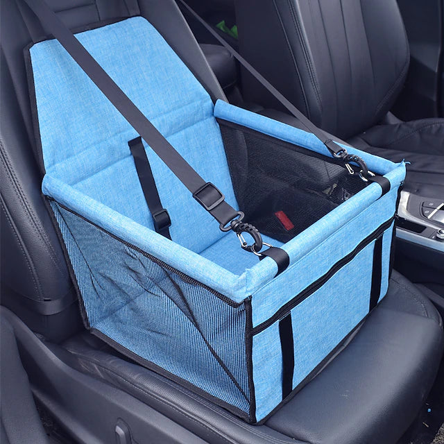 dog car seat, portable pet dog booster car seat breathable travel pet car seat