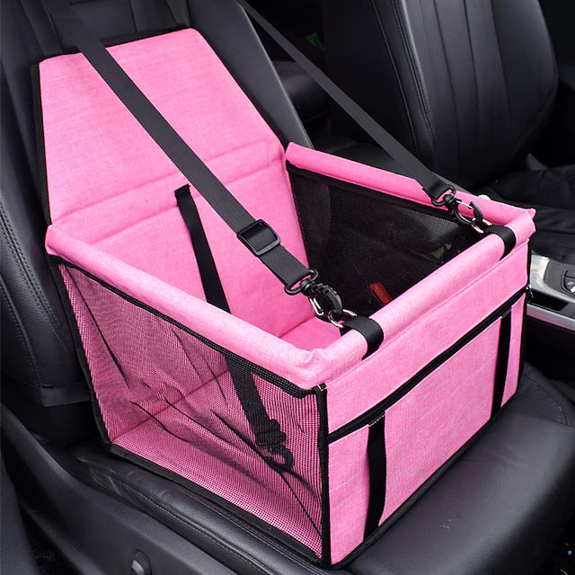 dog car seat, portable pet dog booster car seat breathable travel pet car seat