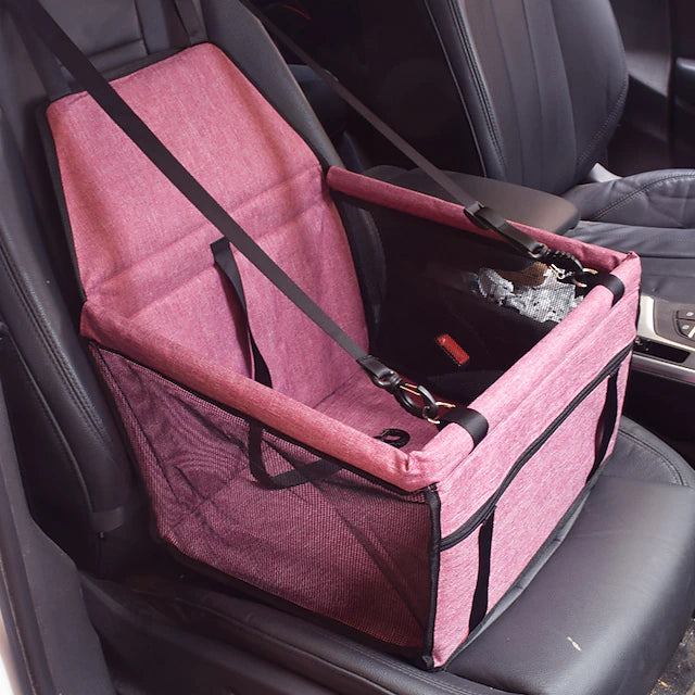 dog car seat, portable pet dog booster car seat breathable travel pet car seat