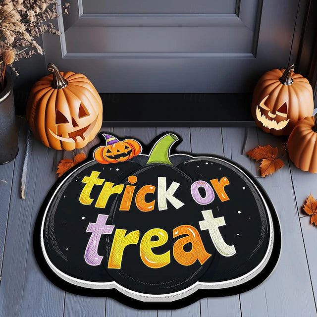 Halloween Decorations Irregular Pumpkins Doormat Kitchen Mat Floor Mat