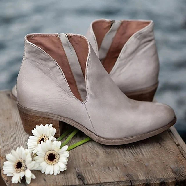 Women's Boots Booties Ankle Boots Party Club Solid Color Booties Ankle