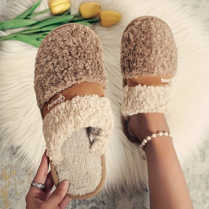 Men's Clogs & Mules Slippers & Flip-Flops Retro Warm Slippers Fleece Slippers Plush Slippers