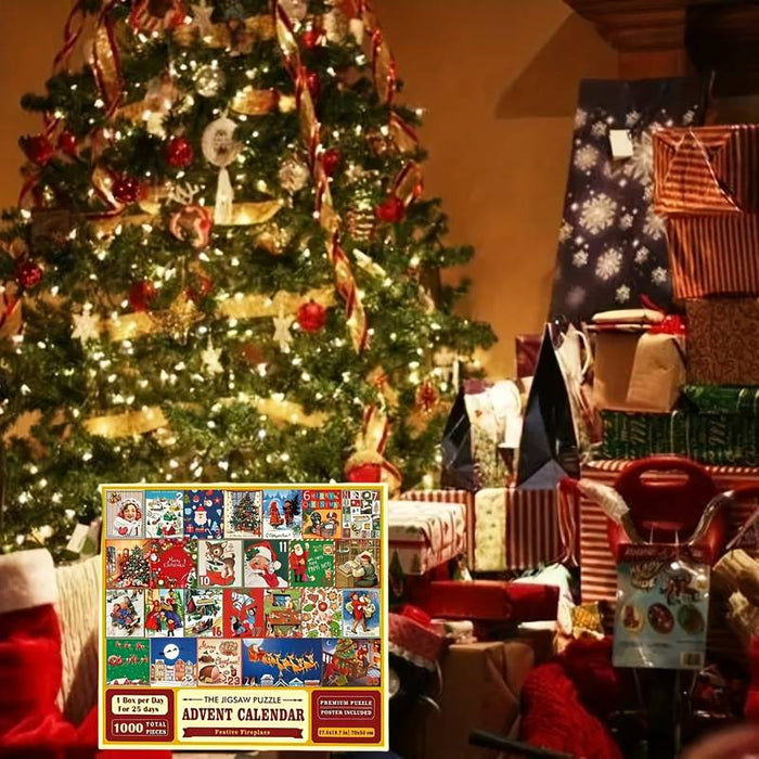 Christmas Advent Calendar 2023, Christmas Advent Calendar Jigsaws Puzzle 24 Days