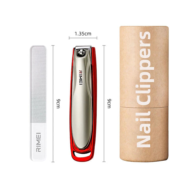 Stainless Steel Large Opening Nail Clippers With Splash-proof Cover Sharp Trimmer