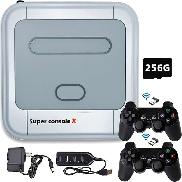 Super Console X 256G, Video Game Consoles Built in 50000+ Classic Games,Game System for 4K HD/AV