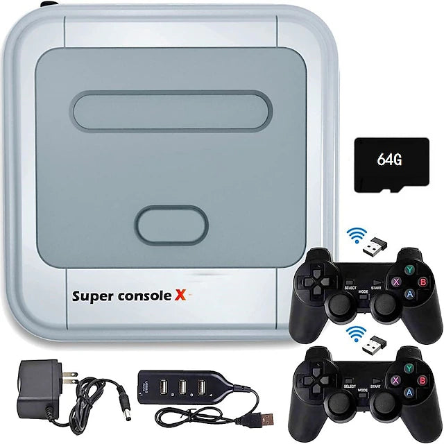 Super Console X 256G, Video Game Consoles Built in 50000+ Classic Games,Game System for 4K HD/AV