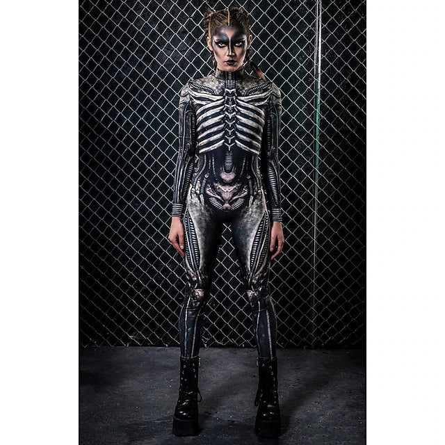 Skeleton / Skull Cosplay Costume Bodysuits Adults' Women's Cosplay Halloween